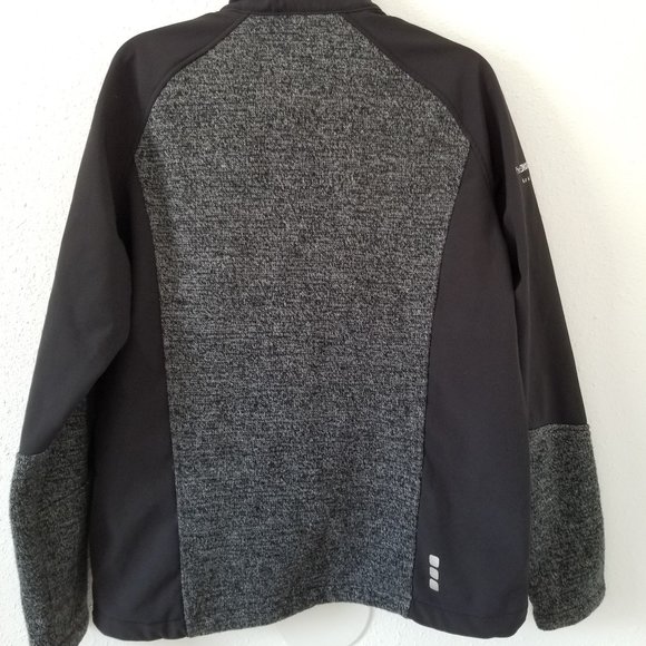 ELEVATE Sport Black Softshell Zip Front Jacket - Picture 4 of 9